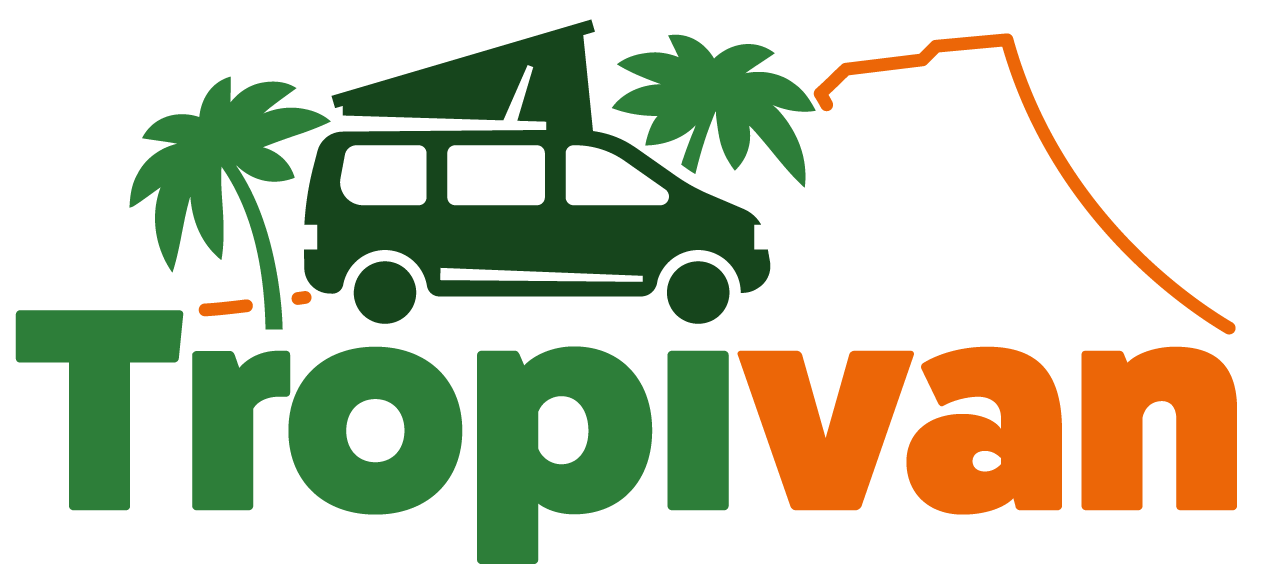 Logo de Tropivan pour la location de van à la Réunion en vert
